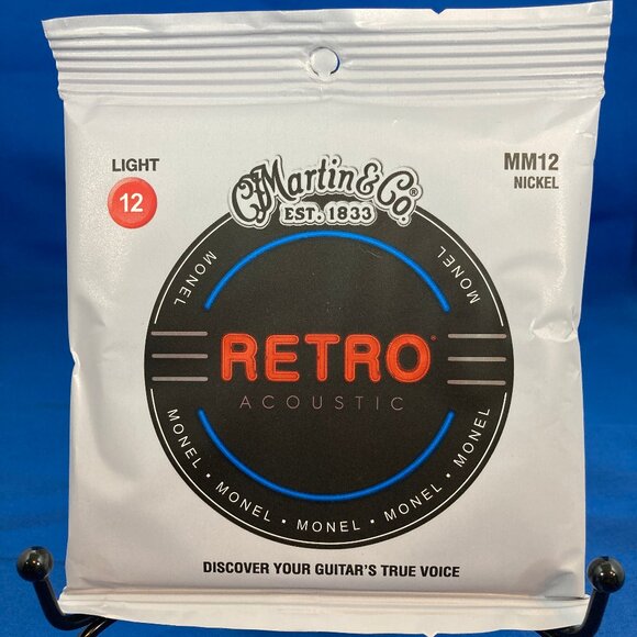 Martin MM12 Retro Monel Acoustic Guitar Strings 12/54 Light - Picture 1 of 3